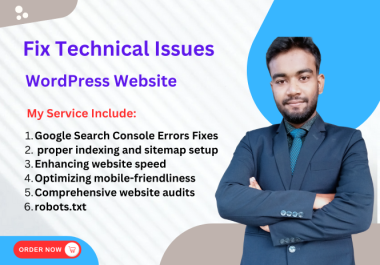 I will do technical SEO problems solve