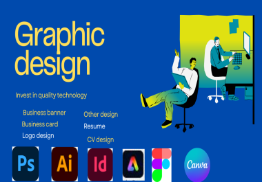 I will do anything graphic design related logos,  banners