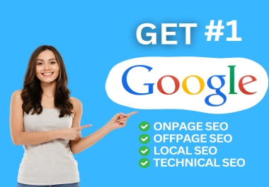 Complete monthly SEO service,  on and off-page SEO for google ranking