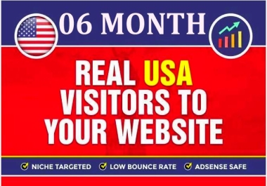 get 6 months Daily Visitors from USA with keyword target