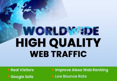 send 6 Months worldwide keyword target website traffic