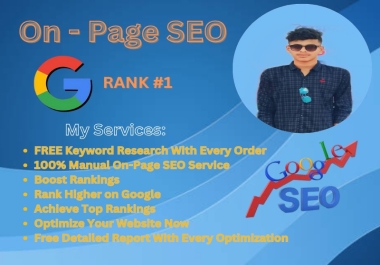 I Will Boost Your Website Rankings With On-Page SEO