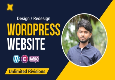 I will wordpress website design or redesign use elementor