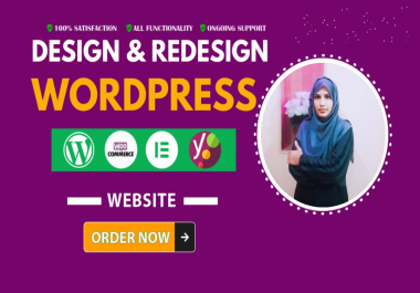 I will create a responsive wordpress website design or website redesign