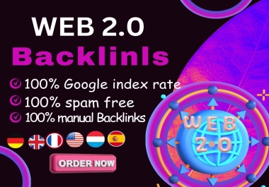 I will create monthly web 2.0 backlinks to boost google ranking