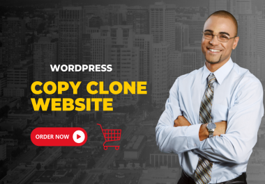 I will copy Clone website into WordPress