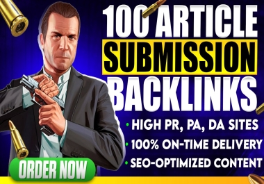 100 Backlink Boosters Manual Article Submissions