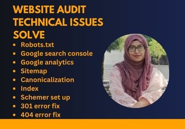 I will do audit & provide technical SEO services