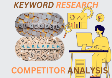 Keyword research and professional competitors analysis for rank on google