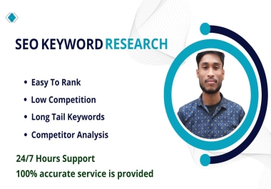 SEO keyword research with competitor analysis