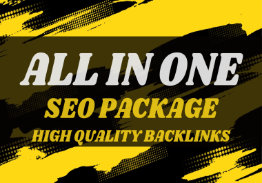 Provide 310 High Quality Backlinks All in one Seo Package