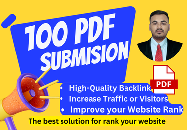 100 Pdf Submission SEO Backlink High Da Pa sites for fast Ranking