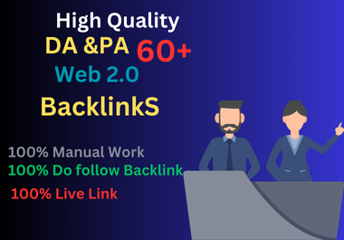 I will do 100 Web 2.0 Quality Backlinks Improve Your Website Ranking