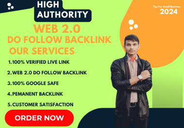 I will create 120 high-quality Web 2.0 backlinks,  which will help your website rank