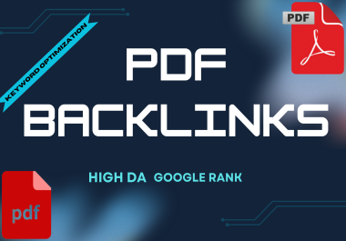 High quality PDF submission SEO Ranking live backlinks