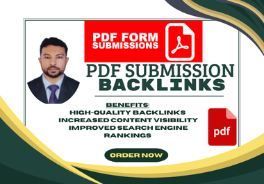 High quality PDF submission SEO Ranking live backlinks