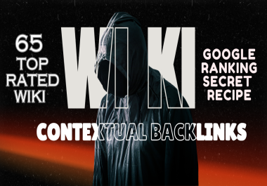 provide 65 Do-Follow And Powerful Wiki Articles Backlinks.