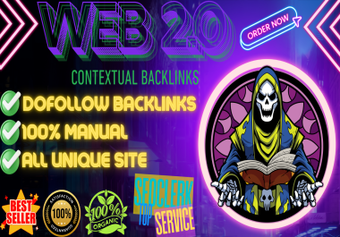 Improve search rankings using 100 contextual backlinks from trusted Web 2.0 sources