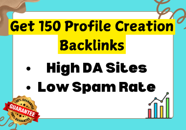 Get 150 High DA Profile Backlinks for Better Rankings