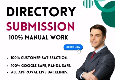 100 Directory Submission backlinks with approved on PR USA web directories manually