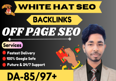 I will do high quality SEO backlink link building off page service for google ranking