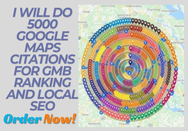 5001 google maps citations for gmb ranking and local SEO