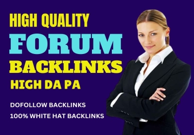 I Will Submit 65 forum posting backlinks to high DA PA websites