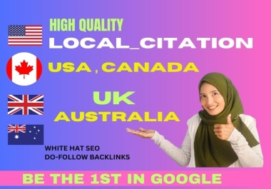 I will Create 60 Local Citations for Your Business to Boost Local SEO & Rankings for any country