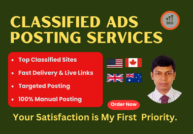 Classified Ads on Top Rating USA,  Canada & UK Ads Posting Websites