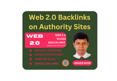 Web 2.0 Backlinks on High DA Sites get Dofollow Backlinks on Authority sites