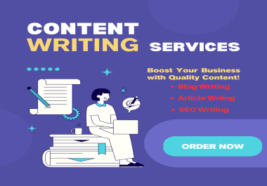 I will write SEO writing,  content writing and quality content