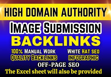 I will do infographic image submission to 80 high da,  pr photo sharing sites