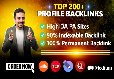 I will do 201 high quality profile backlinks