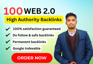 100 Contextual Web2.0 Backlinks on High DA increase your website's Google ranking.