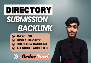 I will create 120 directory submission SEO Dofollow backlinks