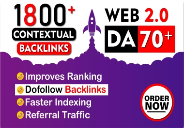 Exclusive Offer 1800 Web 2.0 Contextual Backlinks