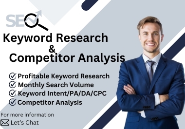 I will do 100 profitable keyword research to rank your website