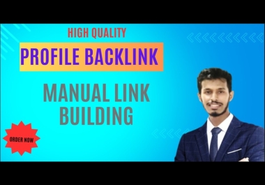 I will do 100 high DA SEO Profile backlink Link building