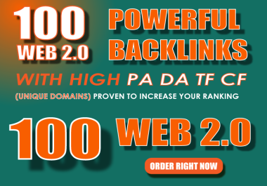 provide manually high authority 100 web 2.o backlinks