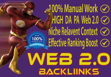 I will provide 120 High DA PA Web 2.0 Backlinks to BOOST your targeted websites.