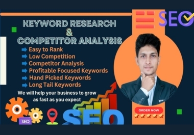 I will provide profitable keyword research for SEO and competitor analysis