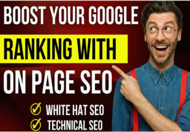 Do onsite on page SEO optimization for google ranking