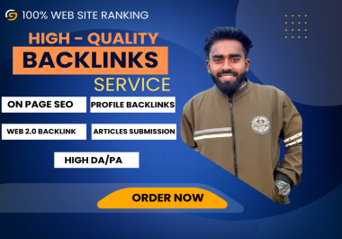 I will do Expert One On-Page SEO and 100 High-Quality Backlinksfor Better Rankings