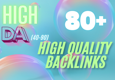 Boost Your Website's Google Ranking with 80+ High-Quality SEO Backlinks DA 40-90