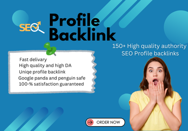 I will do 150 profile backlinks for your website ranking.