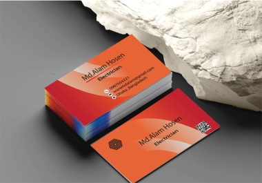 I will design a professional visiting card for your business