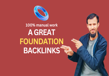 150 Manual WhiteHat Foundation Backlinks