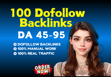 I will provide 100 dofollow backlinks services with high authority site