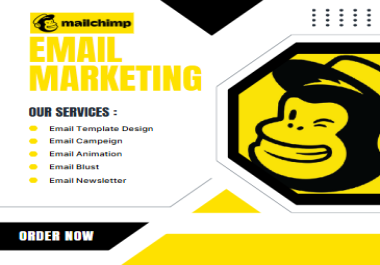 email design for MailChimp template and power up your digital campaign