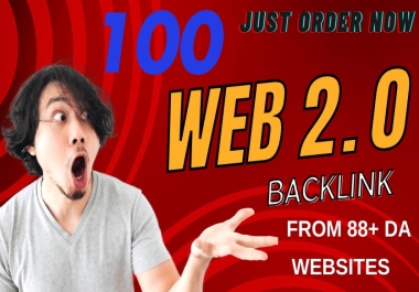 Rank your website with my High Quality 100 unique web2.0 Dofollow Backlinks